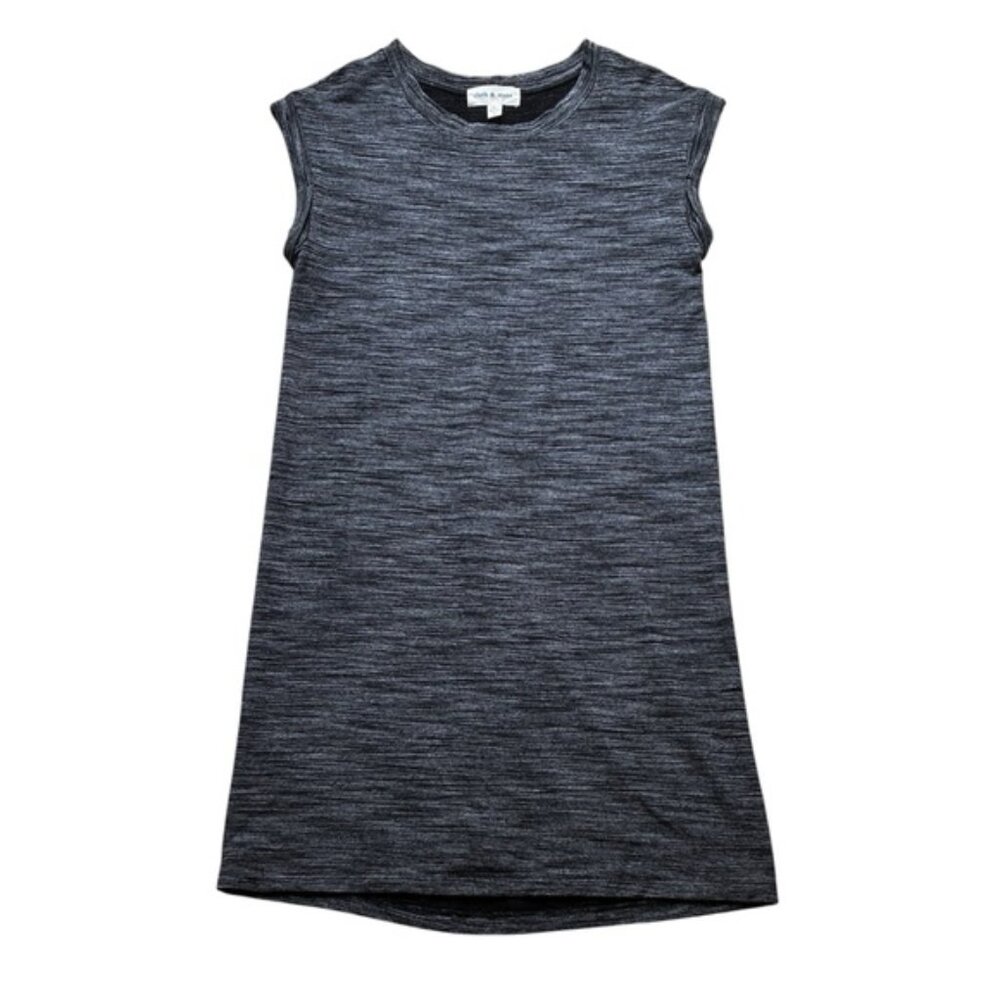 Cloth & Stone Anthropologie Black / Grey Heathered Sleeveless Dress Size Small